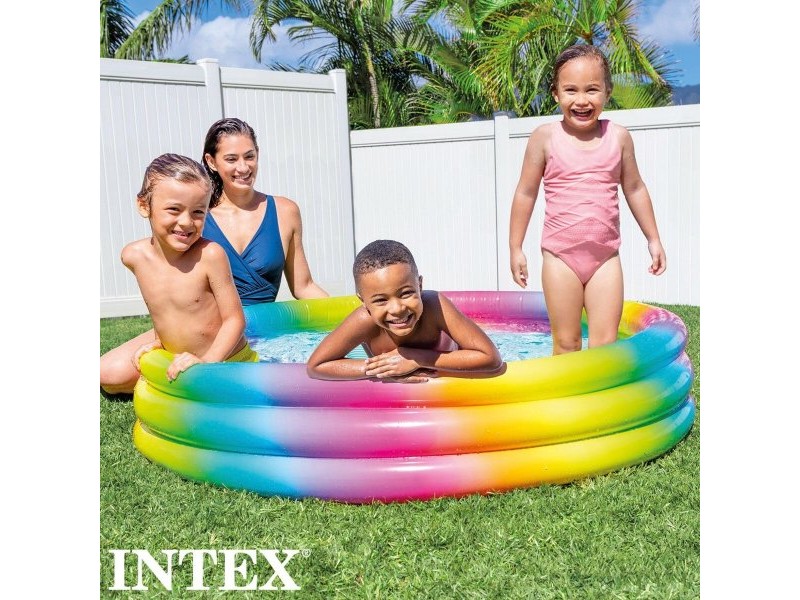 Детски басейн Intex Многоцветен Пръстени 330 L 147 x 33 x 147 cm (6 броя)