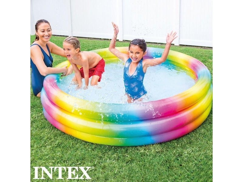 Детски басейн Intex Многоцветен Пръстени 581 L 168 x 38 x 168 cm (6 броя)