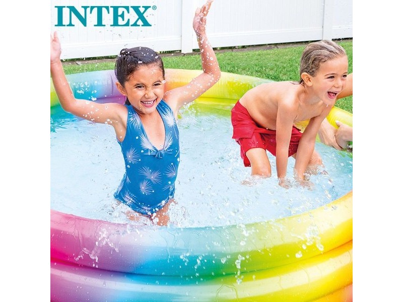Детски басейн Intex Многоцветен Пръстени 581 L 168 x 38 x 168 cm (6 броя)