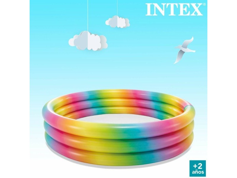 Детски басейн Intex Многоцветен Пръстени 581 L 168 x 38 x 168 cm (6 броя)