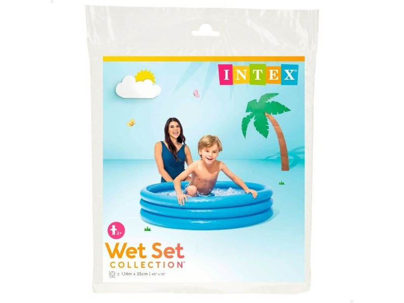 Детски басейн Intex Син Пръстени 156 L 114 x 25 cm (12 броя)