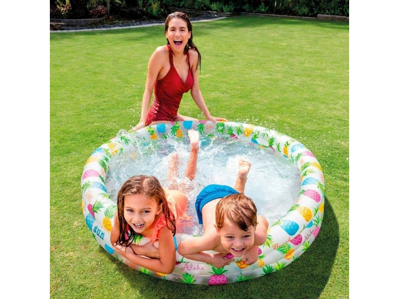 Детски басейн Intex Ананаси Пръстени 248 L 132 x 28 x 132 cm (12 броя)