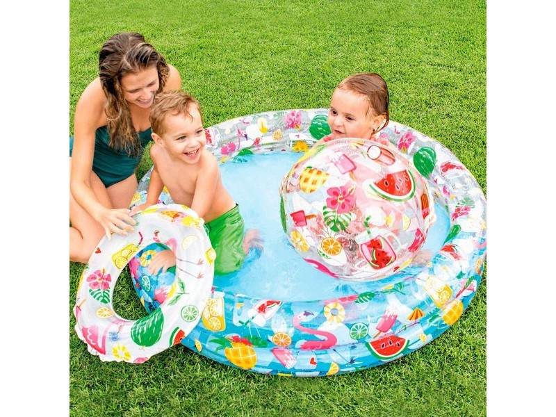 Детски басейн Intex Тропически Пръстени 150 l 122 x 25 cm (12 броя)