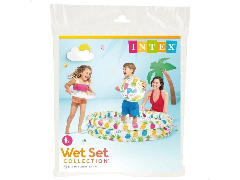 Детски басейн Intex Ананаси Пръстени 248 L 132 x 28 x 132 cm (12 броя)