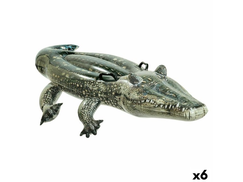 Надуваема Фигура за Басейн Intex Крокодил 86 x 20 x 170 cm (6 броя)