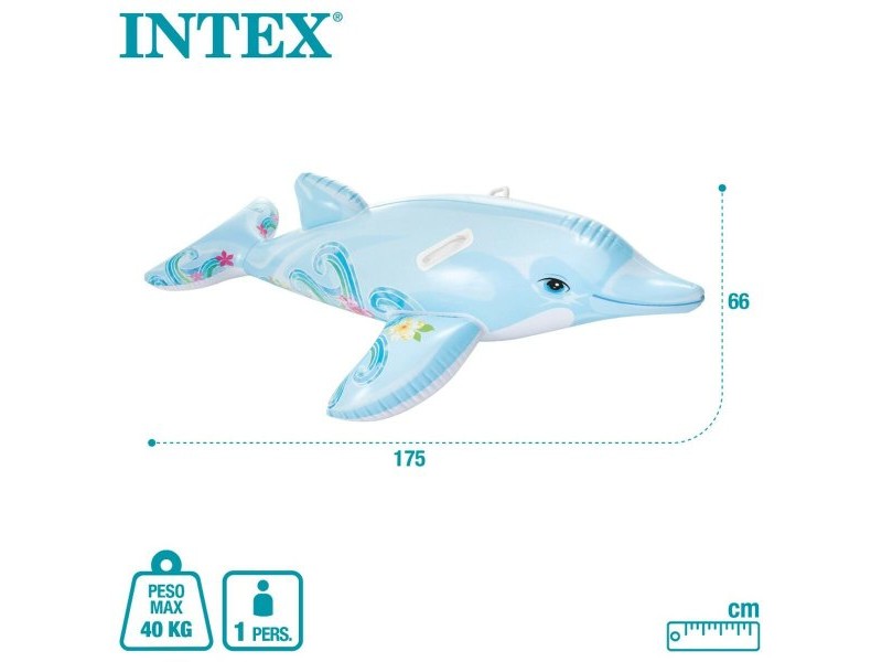 Надуваема Фигура за Басейн Intex Делфин 175 x 38 x 66 cm (6 броя)