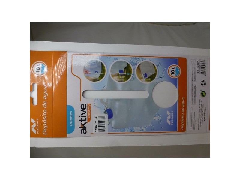 Бутилка за вода Aktive полиетилен 10 L 22 x 26 x 22 cm (12 броя)