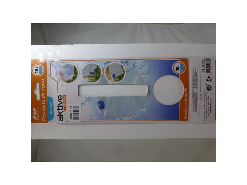 Бутилка за вода Aktive полиетилен 15 L 24 x 28 x 24 cm (12 броя)