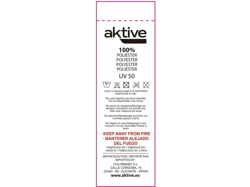 Чадър Aktive Многоцветен 200 x 200 x 200 cm (6 броя)