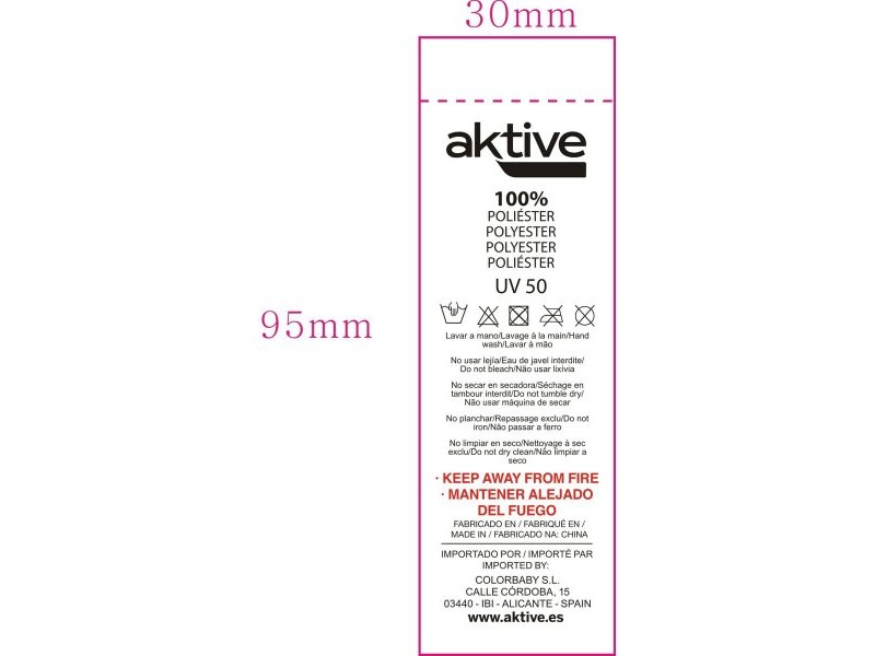 Чадър Aktive Многоцветен 200 x 200 x 200 cm 200 x 203 x 200 cm (6 броя)