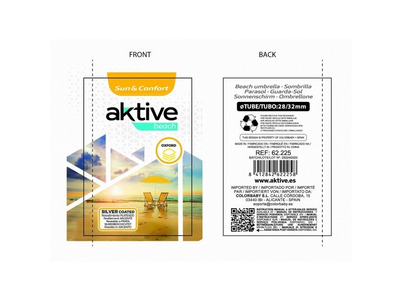 Чадър Aktive 220 x 209 x 220 cm 220 x 215 x 220 cm 220 x 213 x 220 cm (6 броя) Чадър Aktive 220 x 209 x 220 cm 220 x 215 x 220 cm 220 x 213 x 220 cm (6 броя)
