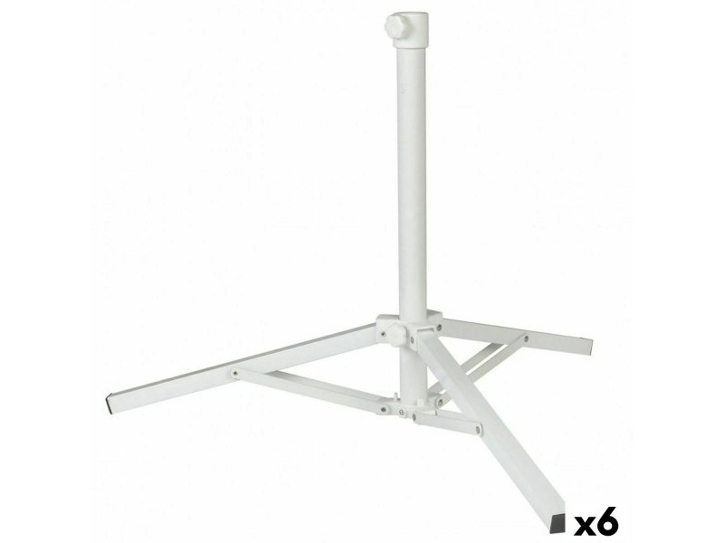 Base pour parapluie Aktive Бял Метал 61 x 49,5 x 61 cm (6 броя)