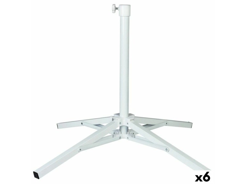 Base pour parapluie Aktive Бял Метал 65 x 60,5 x 65 cm (6 броя)