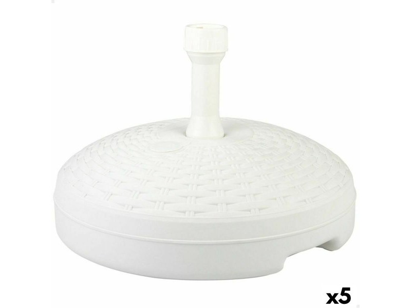 Base pour parapluie Aktive Бял Пластмаса 45 x 30 x 45 cm (5 броя)