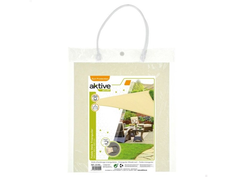 Сянка платна Aktive Триъгълна 360 x 0,3 x 360 cm (6 броя)