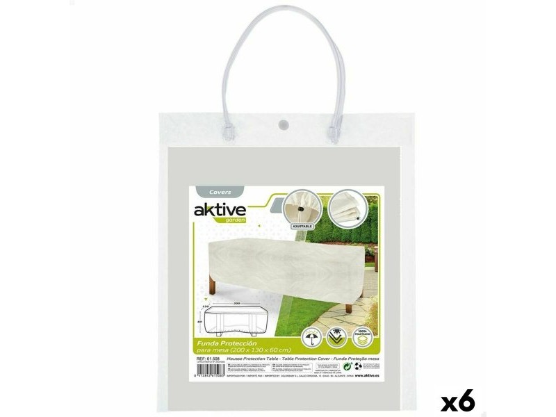 Защитен калъф Aktive Маси полиетилен 200 x 60 x 130 cm (6 броя)