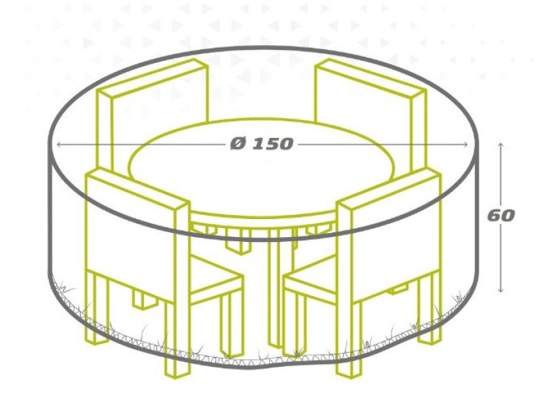 Защитен калъф Aktive Ø 150 cm Маси 150 x 60 x 150 cm (6 броя) Защитен калъф Aktive Ø 150 cm Маси 150 x 60 x 150 cm (6 броя)
