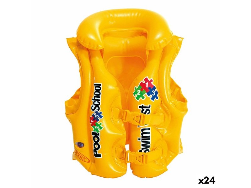 Надуваема Жилетка за Басейн Intex 50 x 47 x 40 cm (24 броя)