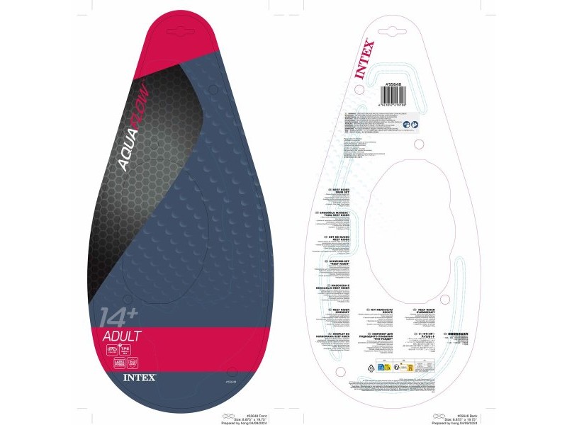 Очила за Гмуркане с Детски Шнорхел Intex Reef Rider Син