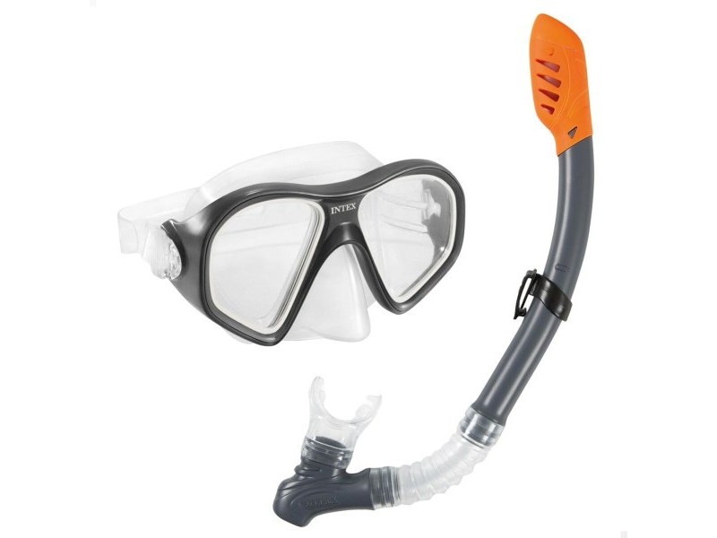Очила за Гмуркане с Детски Шнорхел Intex Reef Rider Син