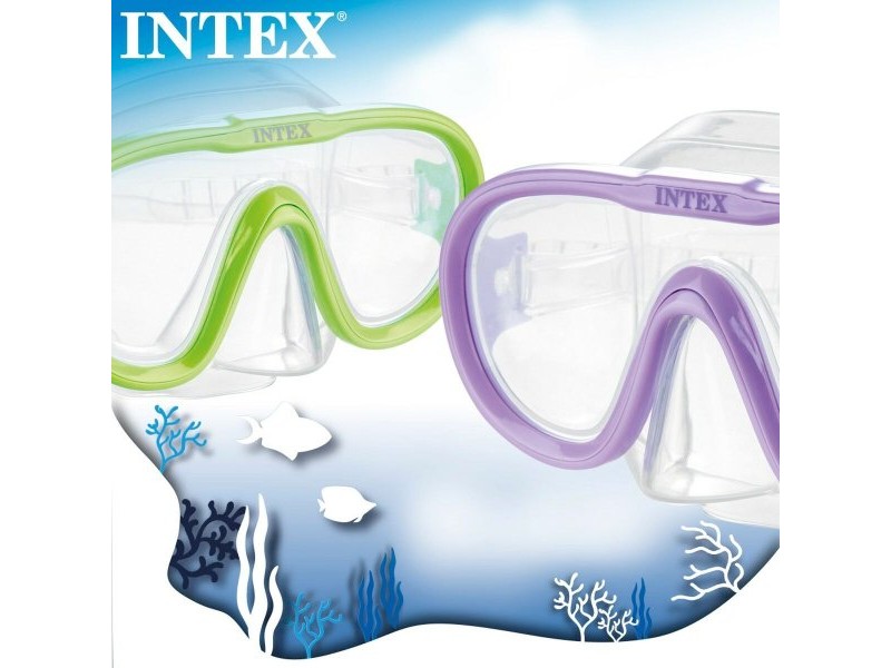 Очила за гмуркане с шнорхел Intex Sea Scan Лилав