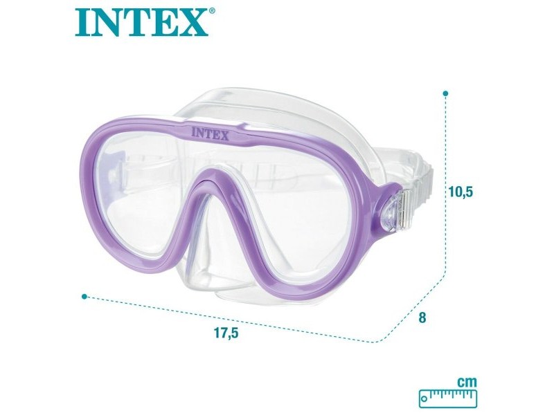 Очила за гмуркане с шнорхел Intex Sea Scan Лилав