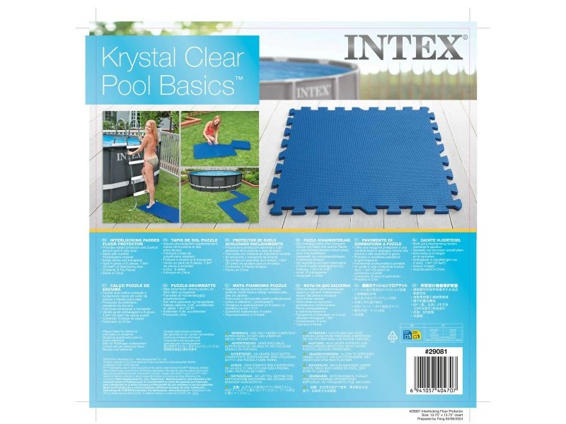 Защитно Платно Intex 50 x 1 x 50 cm (6 броя) Защитно Платно Intex 50 x 1 x 50 cm (6 броя)