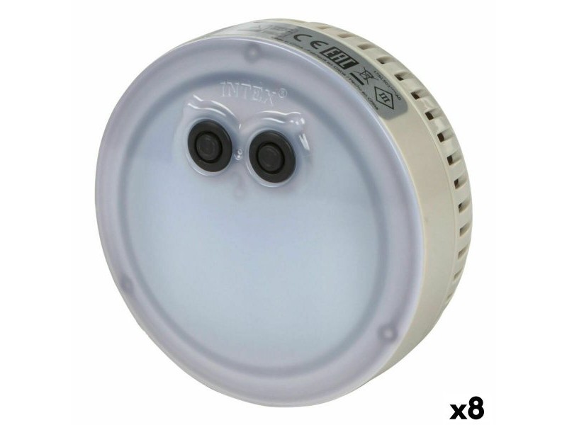 Светлина в басейна Intex 28503 12 x 12 x 6,5 cm Многоцветен (8 броя)