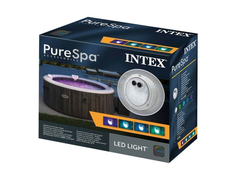 Светлина в басейна Intex 28503 12 x 12 x 6,5 cm Многоцветен (8 броя)