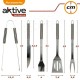 Прибори за Барбекю Aktive Силикон Неръждаема стомана 12 броя 7,5 x 35 x 1,9 cm (5 Части) Прибори за Барбекю Aktive Силикон Неръждаема стомана 12 броя 7,5 x 35 x 1,9 cm (5 Части)