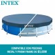 Покривало за плувен басейн Intex 28030 METAL FRAME 305 x 25 x 305 cm