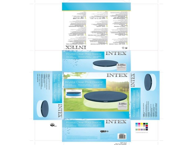 Покривало за плувен басейн Intex 28021 EASY SET 284 x 30 x 284 cm