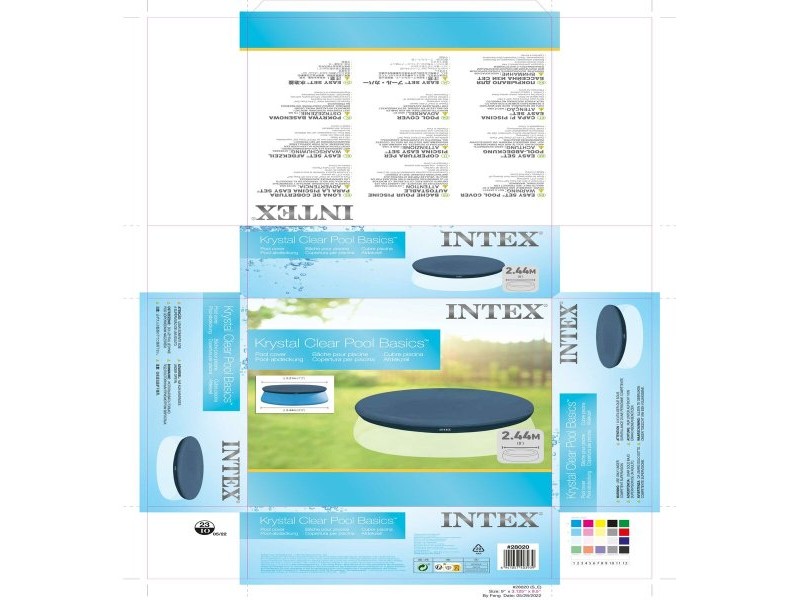 Покривало за плувен басейн Intex 28020 EASY SEY 221 x 30 x 221 cm