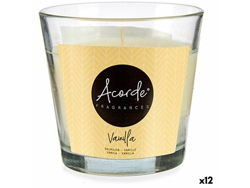 Ароматизирана Свещ Acorde Ванилия 120 g (12 броя)