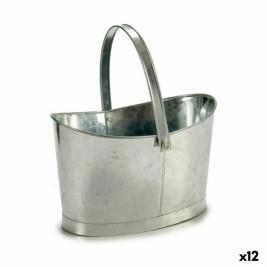 Саксия Ibergarden Сребрист цинк Кошница 21 x 19,5 x 35,5 cm (12 броя)