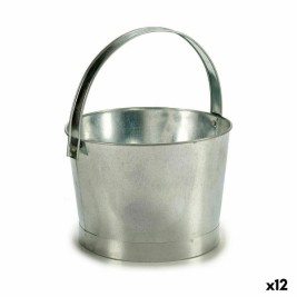 Саксия Ibergarden Сребрист цинк Кубче 25 x 30 x 26,5 cm 27 x 30 x 25 cm (12 броя)
