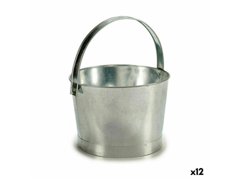 Саксия Ibergarden Сребрист цинк Кубче 25 x 30 x 26,5 cm 27 x 30 x 25 cm (12 броя)