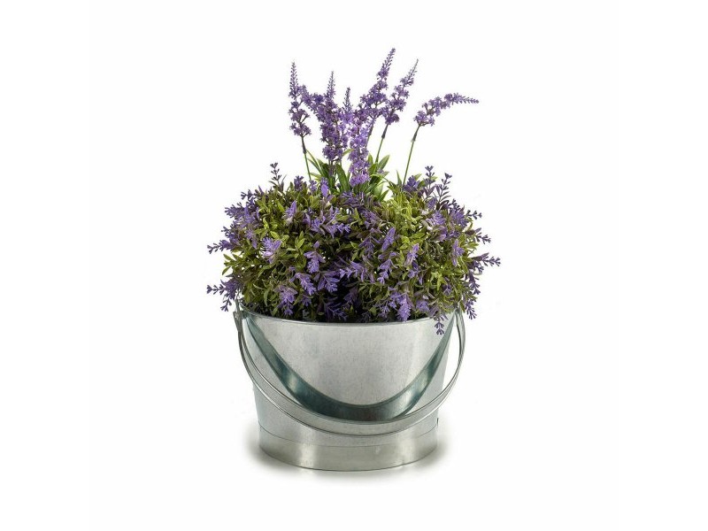 Саксия Ibergarden Сребрист цинк Кубче 25 x 30 x 26,5 cm 27 x 30 x 25 cm (12 броя)