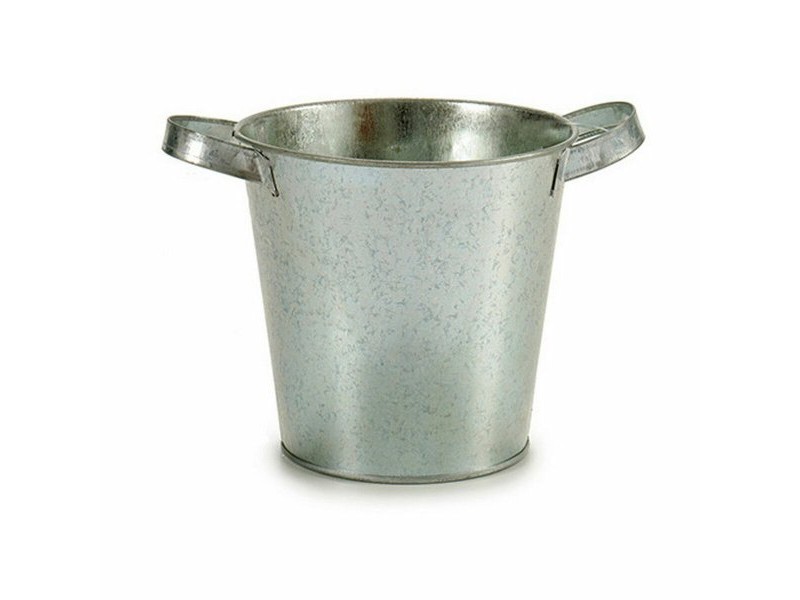 Саксия Ibergarden Сребрист цинк Кубче 20 x 14 x 16,2 cm (24 броя)