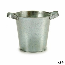 Саксия Ibergarden Сребрист цинк Кубче 20 x 14 x 16,2 cm (24 броя)