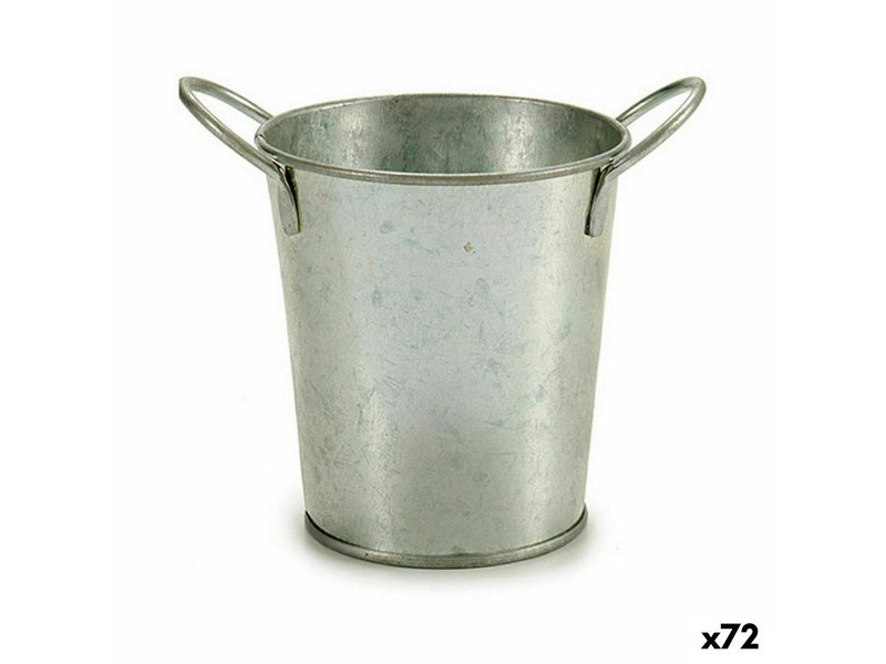 Саксия Ibergarden Сребрист цинк Кубче 16 x 12 x 11 cm (72 броя)