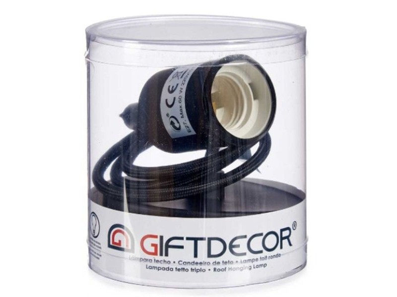 Полилей Gift Decor Черен 60 W 220-250 V (6 броя)