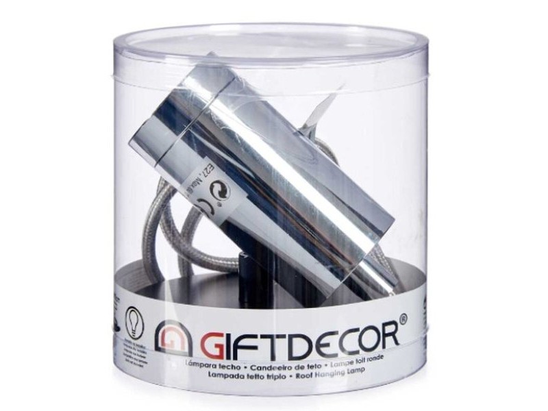 Полилей Gift Decor Сребрист 60 W 220-250 V (6 броя)