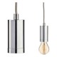 Полилей Gift Decor Сребрист 60 W 220-250 V (6 броя)