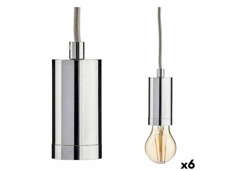 Полилей Gift Decor Сребрист 60 W 220-250 V (6 броя)