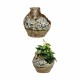 Декоративна Фигура за Градина Ibergarden Полирезин Ваза 28,5 x 28 x 28,5 cm (2 броя)