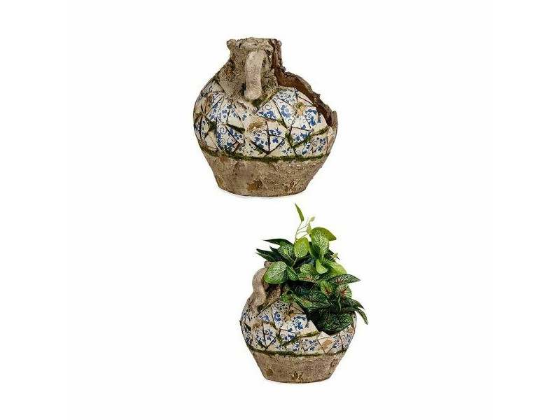 Декоративна Фигура за Градина Ibergarden Полирезин Ваза 28,5 x 28 x 28,5 cm (2 броя)