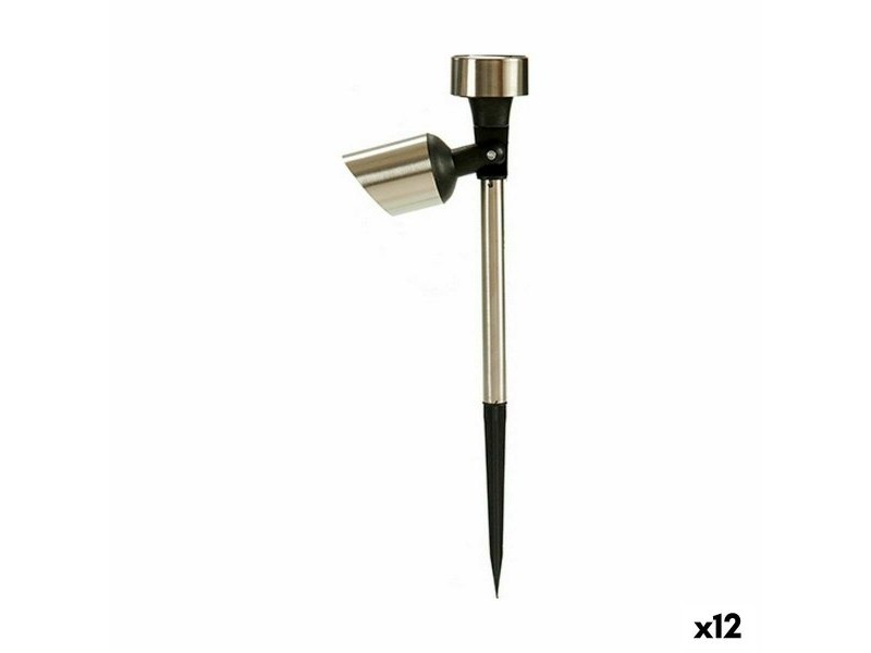 Шамандура Ibergarden Сребрист Стомана 15 x 10 x 28 cm 15 x 29 x 10 cm Съчленен Слънчево зареждане (12 броя)