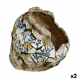 Декоративна Фигура за Градина Ibergarden Полирезин Ваза 29 x 27 x 30 cm (2 броя)