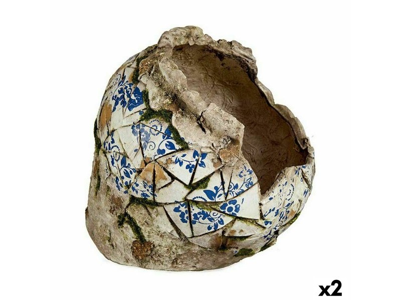 Декоративна Фигура за Градина Ibergarden Полирезин Ваза 29 x 27 x 30 cm (2 броя)